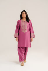 2 Piece Slub Khaddar Embroidered Suit (CP0294)